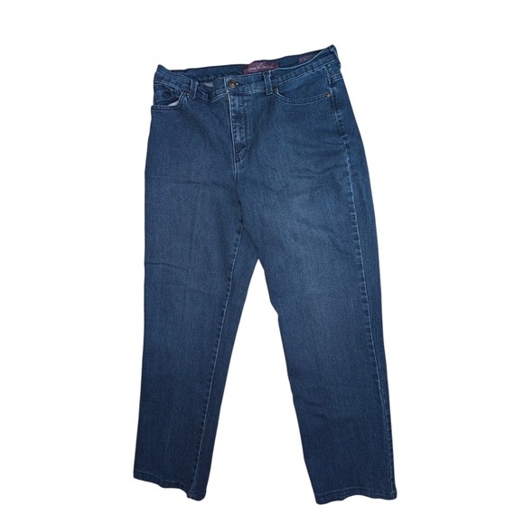 Lot of 2 Gloria Vanderbilt Amanda Jeans Womens Size 12 Straight Leg Denim - Picture 4 of 12